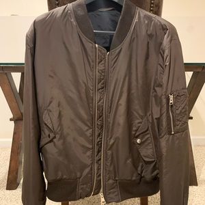 NWOT! beautiful jacket! AMI Brown Bomber Jacket, size XL. Insane deal!